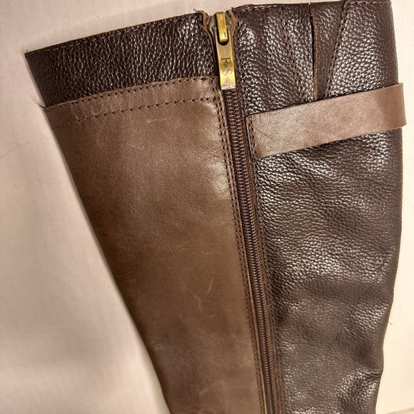 Franco Sarto Size 5.5 Tall Riding‎ Boot Brown Leather Equestrian Classic - Picture 4 of 10